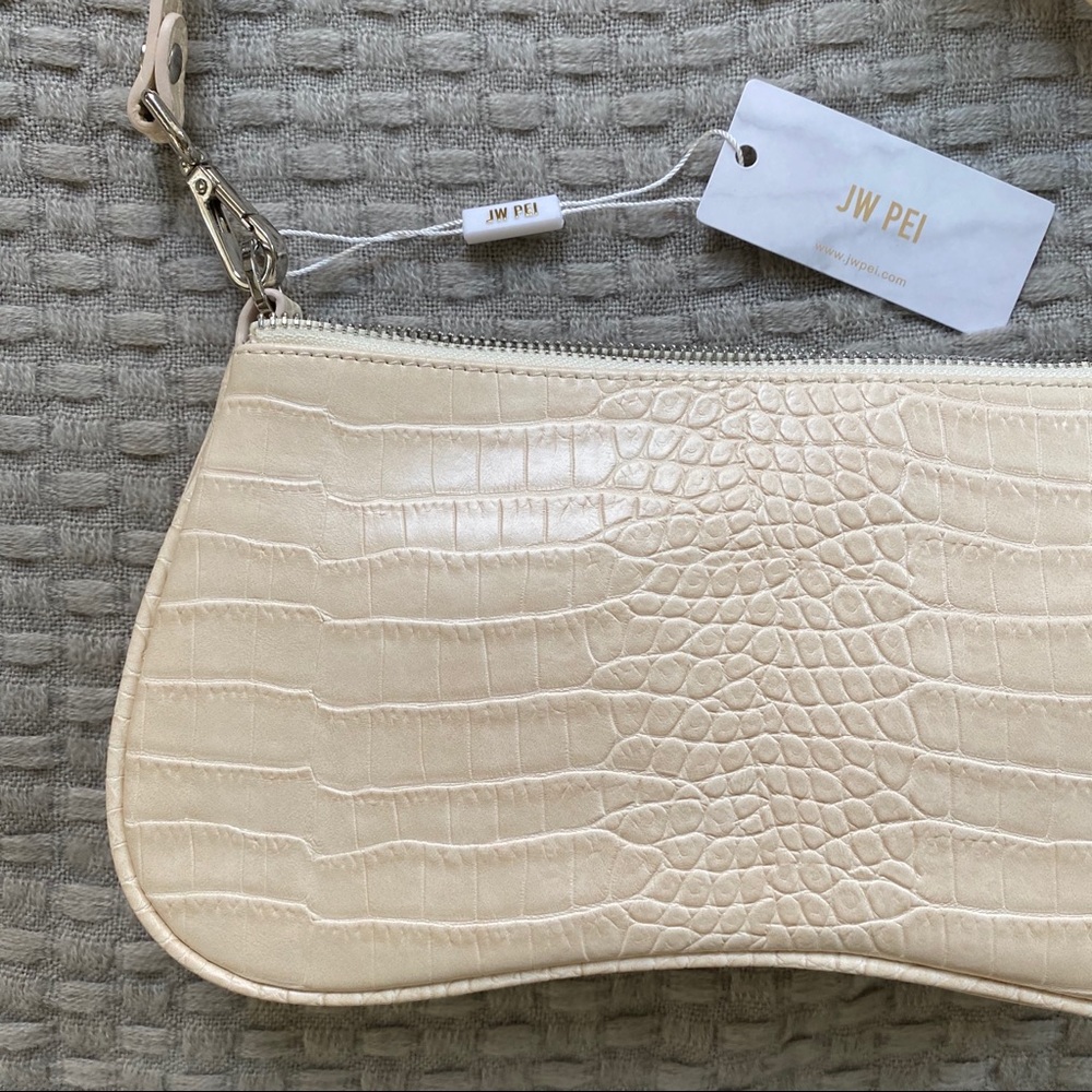 NWT JW Pei Ivory Croc Eva Shoulder Bag